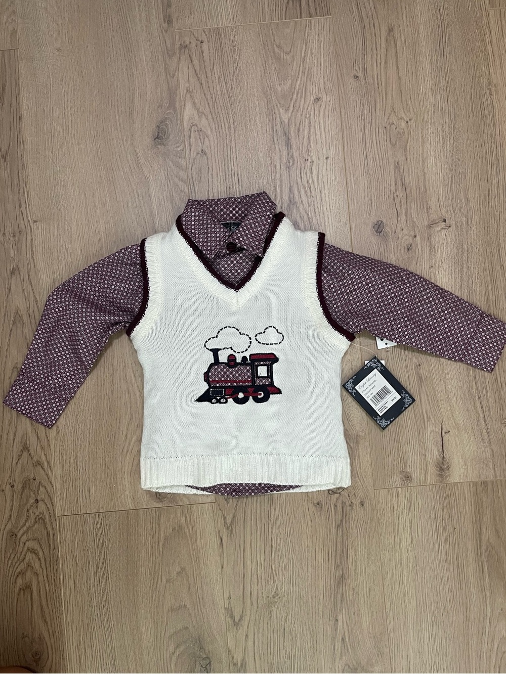 NEW English Laundry Dress Shirt & Vest (12M)